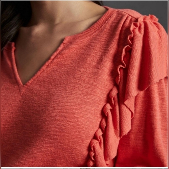 Anthropologie ruffled top - Picture 5 of 11